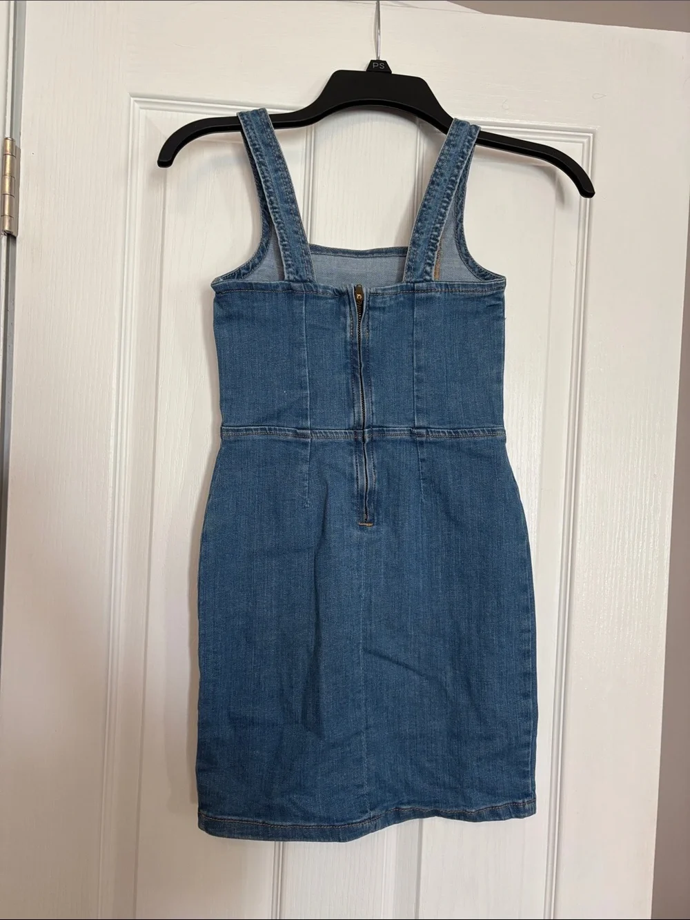 Kids size 8 art class Blue Denim Dress